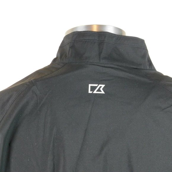 Cutter Buck Mens Blk XXL Long Sleeve WeatherTec Summit Golf Half Zip Jacket USNR - Picture 5 of 12